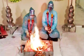 ratlam-couple-marriage-in-ppe-kit