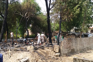 hisar slum area fire