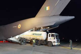 IAF airlifts six cryogenic oxygen containers from Du