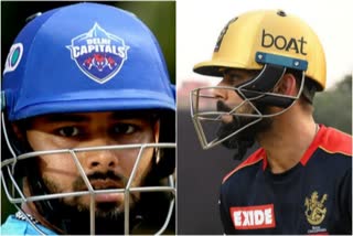 delhi capitals vs royal challengers bengalore, virat kohli, rishabh pant