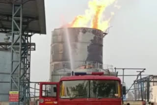 Ghaziabad beer factory caught fire, one person scorched
