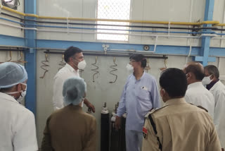 Nagaur news, Collector inspects Covid ward