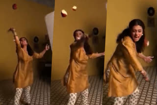 Kajol's 'Fruit Ninja' video