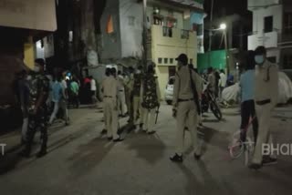 stone pelting in between two groups in indore