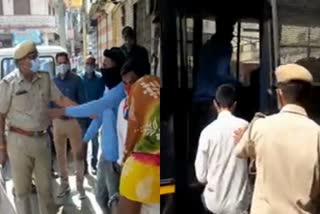 Shopkeeper arrested for selling goods after shutterdown, शटरडॉउन कर सामान बेचने मामले दुकानदार गिरफ्तार