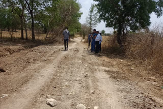 चित्तौड़गढ़ न्यूज़, gravel road work, Inspection in Chittorgarh