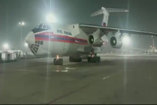 Two flights carrying medical aid from Russia arrives in India