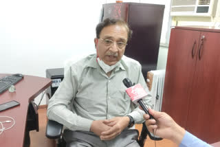 etv bharat talk with medical director of ambedkar covid hospital PK malik