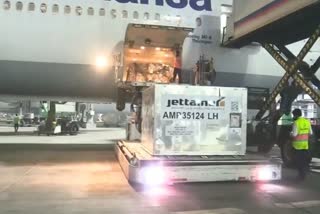 Another shipment from the United Kingdom, containing 120 oxygen concentrators, arrived in Delhi earlier this morning.