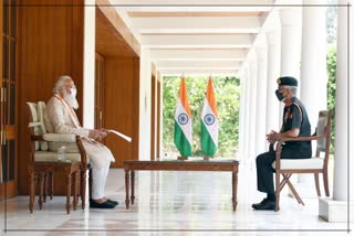 PM Modi, Army Chief MM Naravane