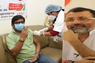 controversy-over-taking-covid-19-vaccine-dose-by-cm-hemant-soren