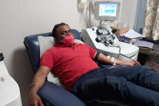 POLICE CONSTABLE DONATED HIS PLASMA IN JABALPUR