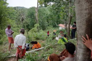 Ration distributors  climbed hill