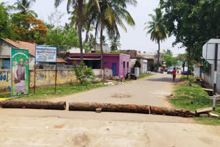 residents of area closed road during curfew