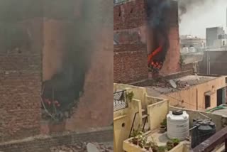 faridabad Fire inverter battery blast