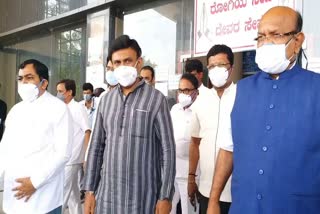 Minister Sudhakar visited Jims Covid Hospital