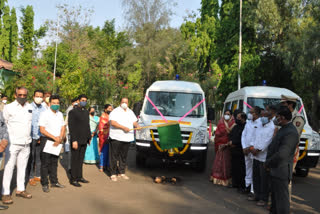 45 ambulance to Ahmednagar health department