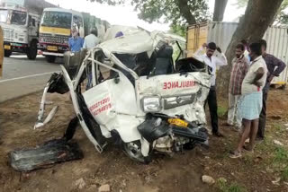 Ambulance accident , two killed