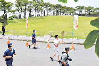 olympic relay torch, tokyo olympics