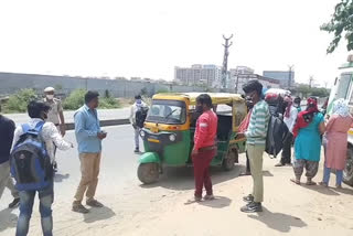 भिवाड़ी में पुलिस ने जब्त किए वाहन, Police seized vehicles in Bhiwadi