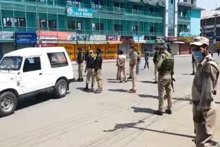 strict enforcement of corona curfew in jammu and kashmir