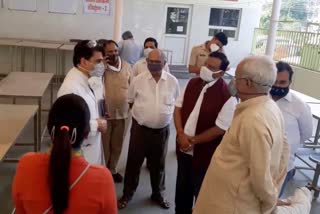 Deepak Mangla inspected civil hospital Palwal