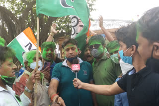 west bengal polls 2021: tmc supporters celebration