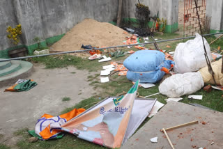 Bengal Election Result 2021 BJP office vandalized after tmc candidate losing Saini Ghosh in Asansol South