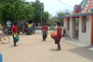 Corona awareness through by folk art in Subarnapur