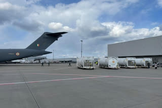 Indian Air Force airlifts cryogenic oxygen containers from Germany, UK