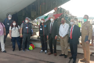 India, Italy, covid 18, medical aid  India receives Covid aid from Italy  20 ventilators from Italy  oxygen plant frtom italy  ന്യൂഡൽഹി  ഇറ്റലി  ഇന്ത്യക്ക് സഹായം  ഓക്സിൻ പ്ലാന്‍റ്  കൊവിഡ് രണ്ടാം തരംഗം  കൊവിഡ്  കൊവീഷീൽഡ്  കൊവാക്സിൻ  വാക്സിൻ