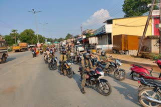 Police and administration conducted flag march in Geedam