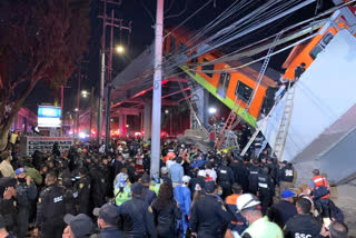 An elevated section of the Mexico City metro collapsed killing at least 20 people and injuring about 70