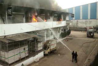 Furniture warehouse fire news Bhiwandi