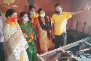 Allegation of setting fire to the house of BJP worker in Raniganj