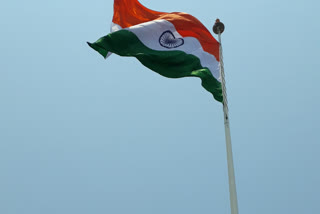 Dedication of 150 feet flag in Dhule by Dr. Bhamre