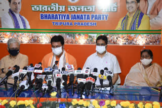 bjp to continue alliance with ipft despite poor results in adc