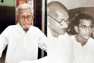 gandhi former personal secretary, v kalyanam mahatma gandhi