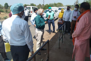 Inspection of covid Center at Budhni, Shahganj and Baktara