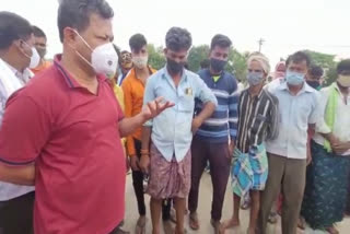 covid awareness by mp renukacharya in davanagere