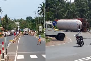 Chala accident  kannur tanker accident  chala tanker accident  kannur gas leak