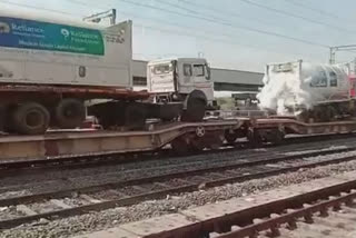 oxygen leaked from a tanker of oxygen express at marwar junction of pali rajasthan