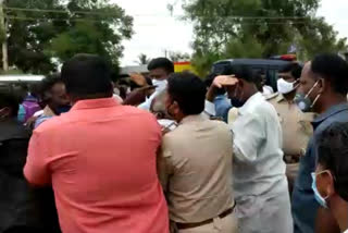 Villagers attacked a man in the presence of MLA