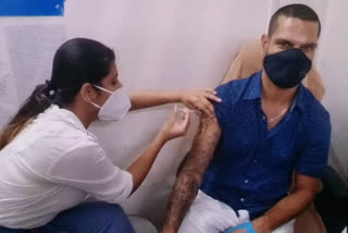 gurugram shikhar dhawan Corona vaccine