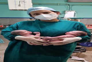 Twin children in Jodhpur railway hospital, जोधपुर रेलवे अस्पताल में जुड़वा बच्चे का जन्म