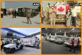 जर्मनी, जापान, कनाडा और अमेरिका ने पहुंचाई भारत को मदद