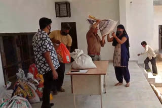 ashalata Sansthan distributed ration to 50 needy families