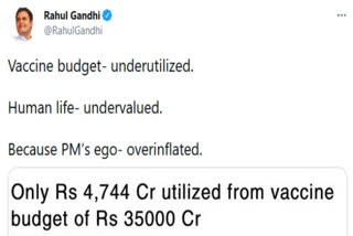 rahul gandhi slams central government for their reckless behaviour in vaccine allocation  covid vaccine  vaccination drive  rahul gandhi  വാക്സിന്‍ വിതരണം; കേന്ദ്ര സർക്കാരിനെതിരെ രാഹുൽ ഗാന്ധി  രാഹുൽ ഗാന്ധി