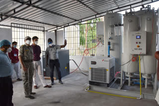 Oxygen generation plant started in covid Hospital Geedam dantewada