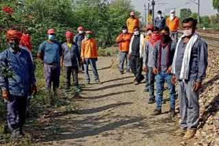 Track Maintainer Protest, Track Maintainer Protest in Kota